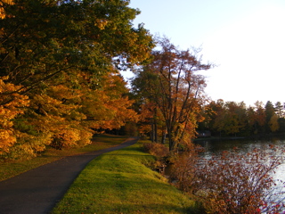 Onota Lake in the Fall