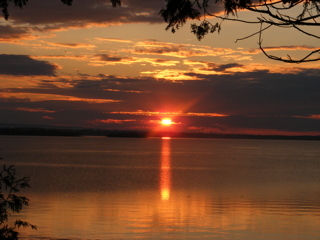 Sunset with clouds